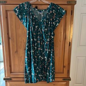 Floral Green Dress